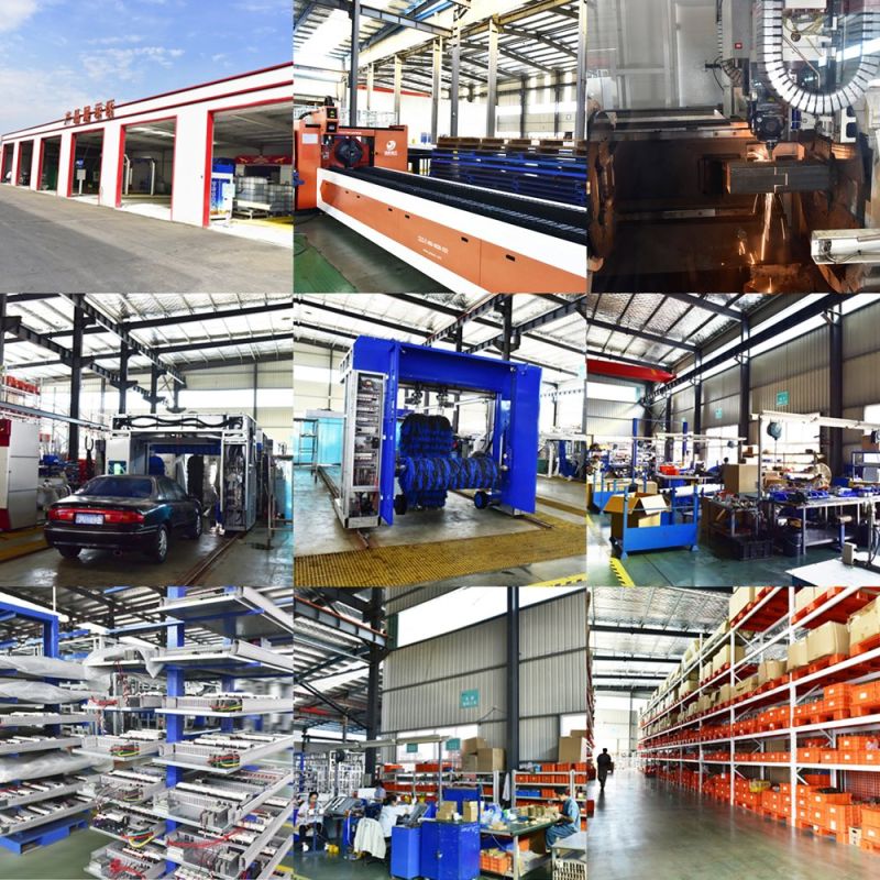 9 brushes tunnel car wash machinery with drying system