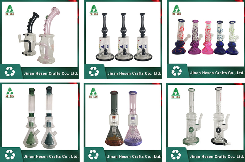 Recycle Water Pipe, Rotatable Lake Green Balls, Glass Water Pipe Hookah