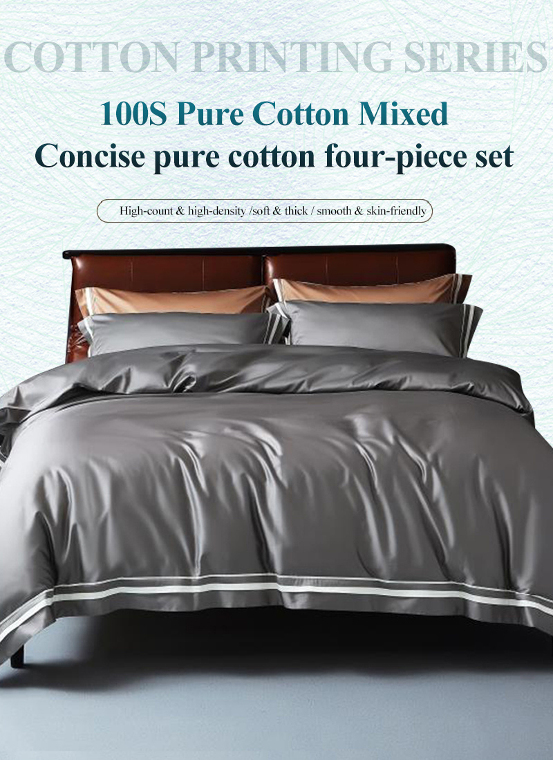 Factory Price Double Bed Soft Bedding Modern Design 1000 Thread Count
