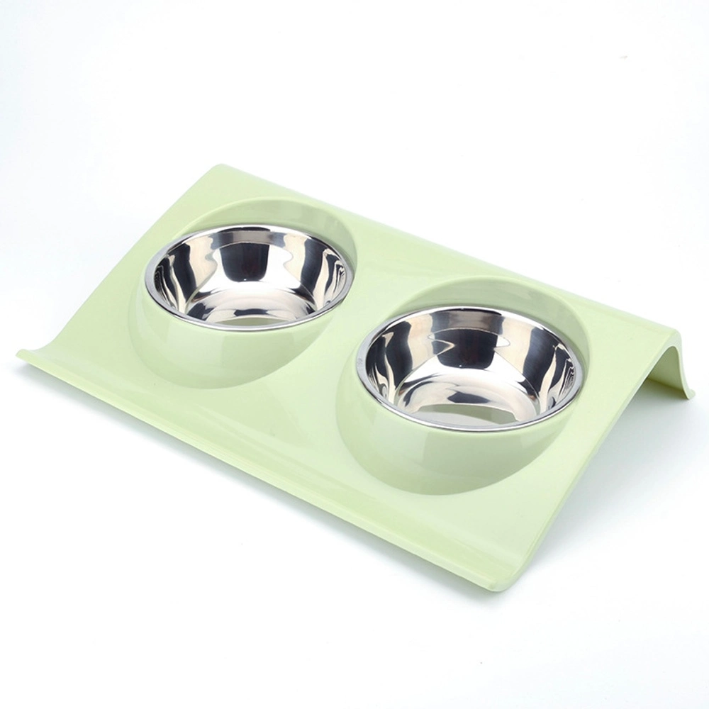 Non-Slip Double Bowl Dog Feeding Water Bowl Pet Supplies