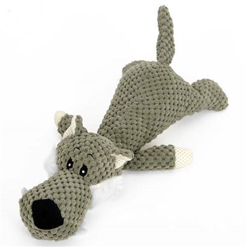 Wholesale Knitted Toy Stuffed Cat Dog Toy Squeaker Plush Toys