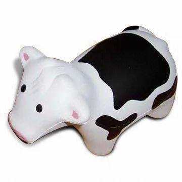 Wholesale Cow Shape PU Foam Stress Toys 2020 Promotional Stress Ball Pretend Play Toys