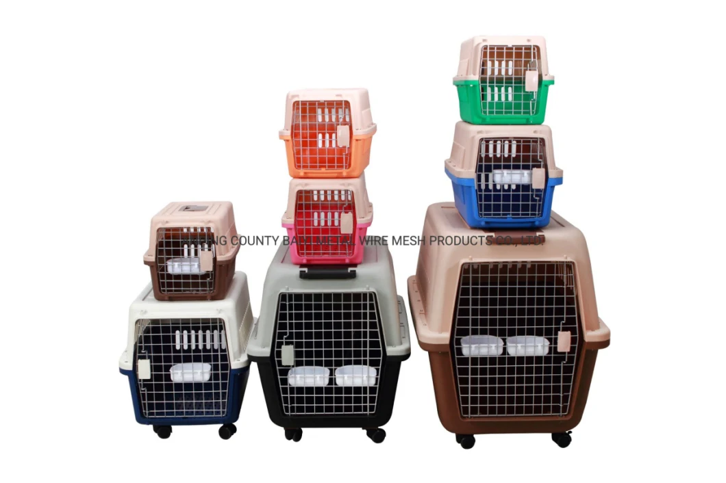 Dog Kennel Dog Flight Plastic Colors Pet Cage Dog Front Carrier