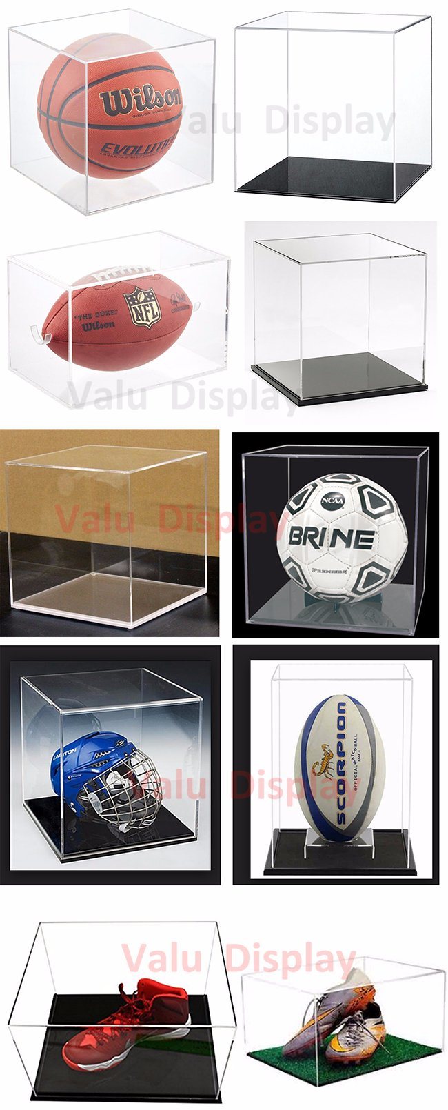 Acrylic Cube Display Stand Square Acrylic 6 Sided Display Box