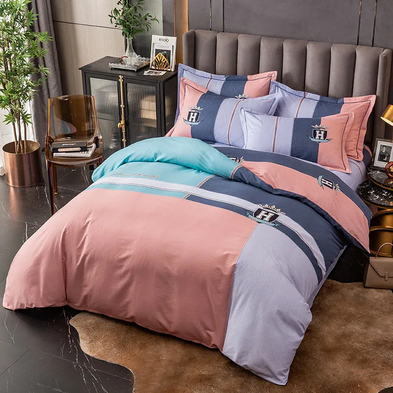 Home Textile High Quality Bed Linen Cotton Brushed Fabric Comfortable for Single Bed Duvet Cover