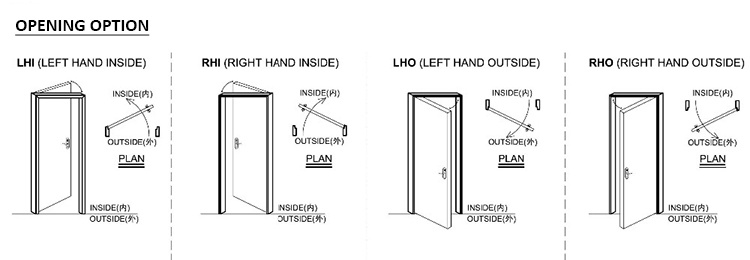 Internal Solid Wooden Door with Raised Panel for Bedroom