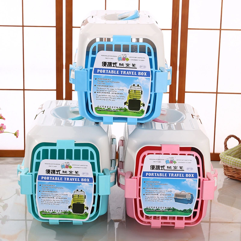 Wholesale Dog Product Plastic Air Pet Carrier for Dog Traveling