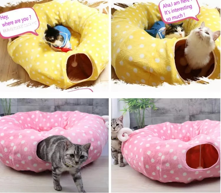 Pet Interactive Play Interactivity Toy Funny Cats Tunnel