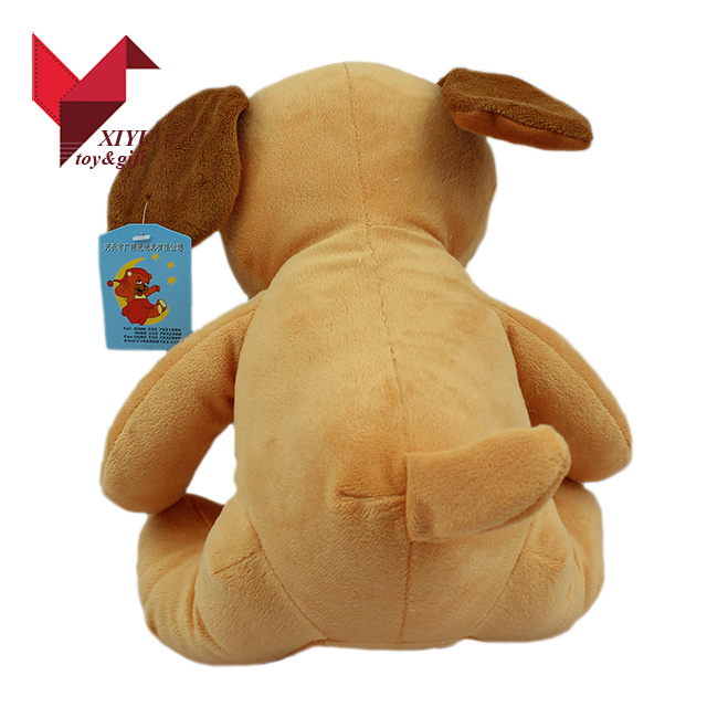 Adorable Popular Item Stuffed Plush Dog Toy in Brown Color Toys