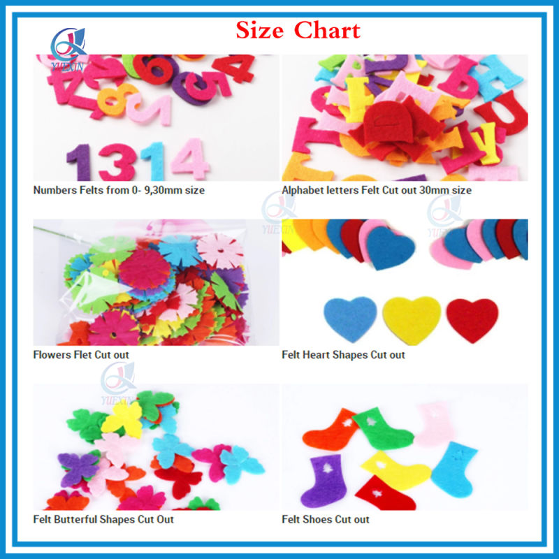 Colored Polyester Felt Craft Sheets Die Cutting Felt