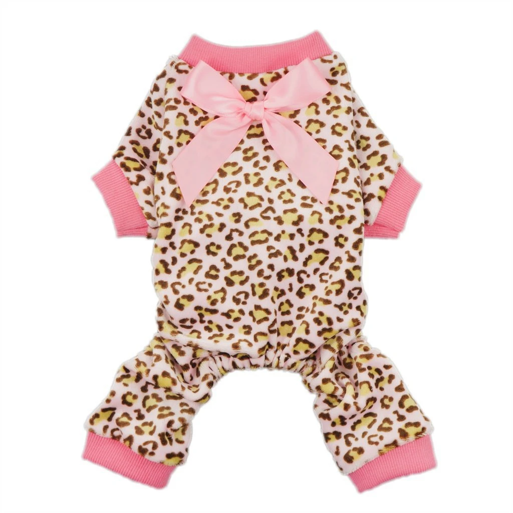 Coral Velvet Pet Sleeping Clothes Pup Wear Dog Pajamas