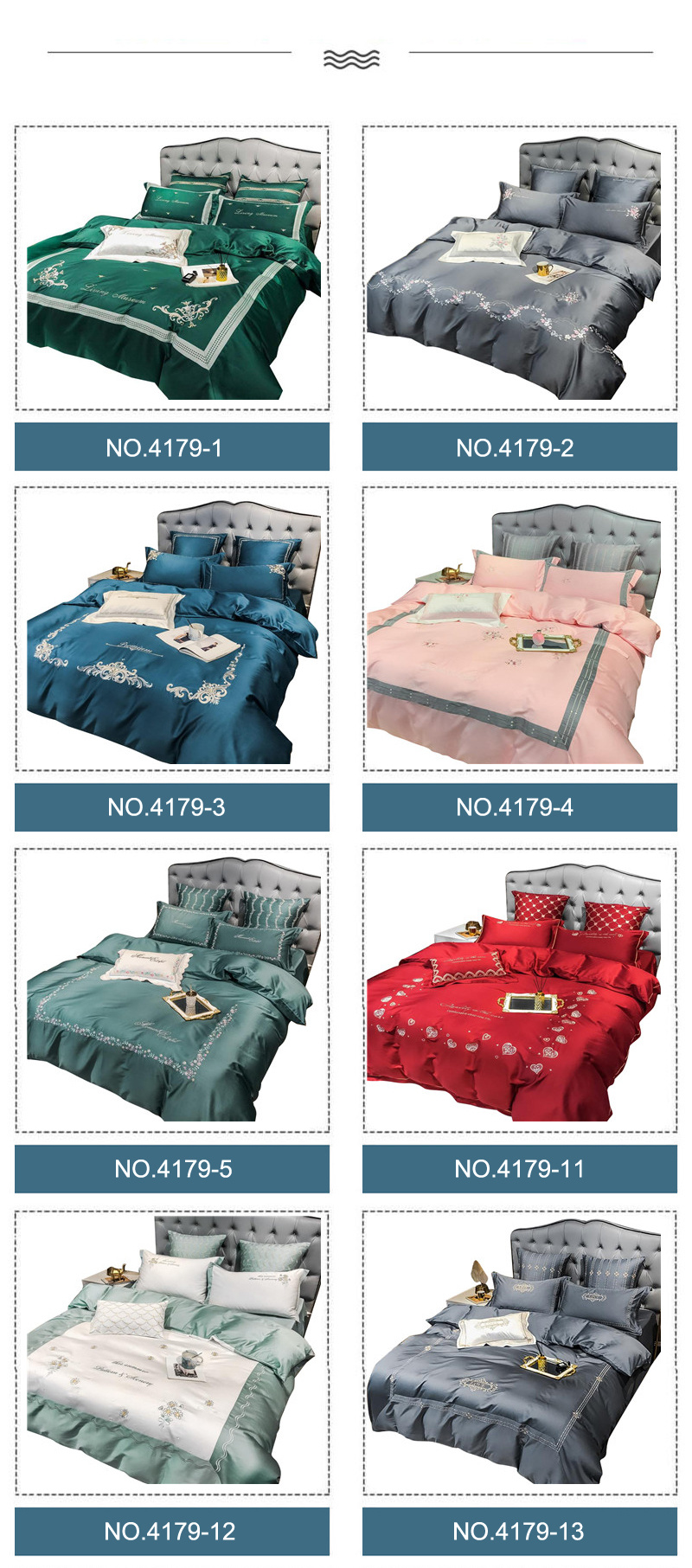 Made in China Modern Design Deep Pocket Bedding Soft for King Bed