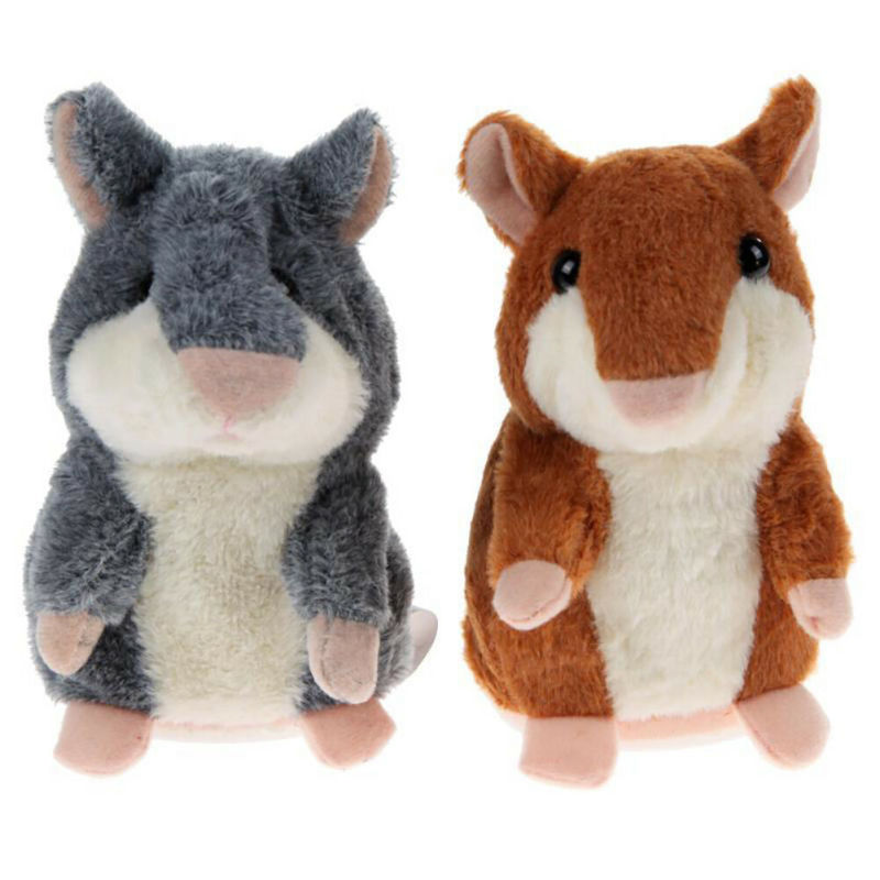 Talking Hamster Electronic Plush Toy Sound Soft Cute Gift for Children