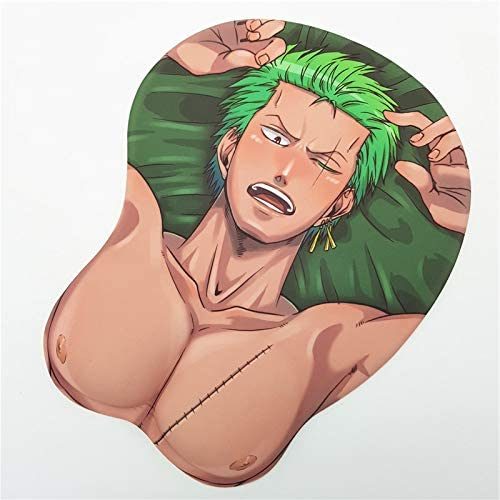 Mouse Pad Mat with Gel Wrist Rest for Male
