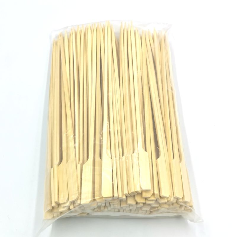 Best Quality Eco Friendly BBQ Tools Barbecue Bamboo Sticks Flat End Bamboo Skewers