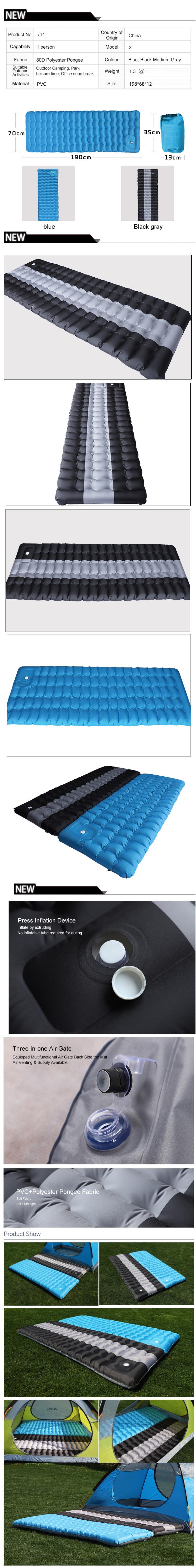 Air Sleeping Mat Outdoor Sleeping Self Inflating Camping Mat for Car