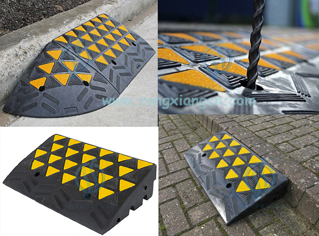Reflective Rubber Kerb Ramp for Car
