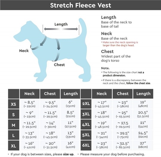 Dog Winter Jacket Dog Stretch Fleece Vest