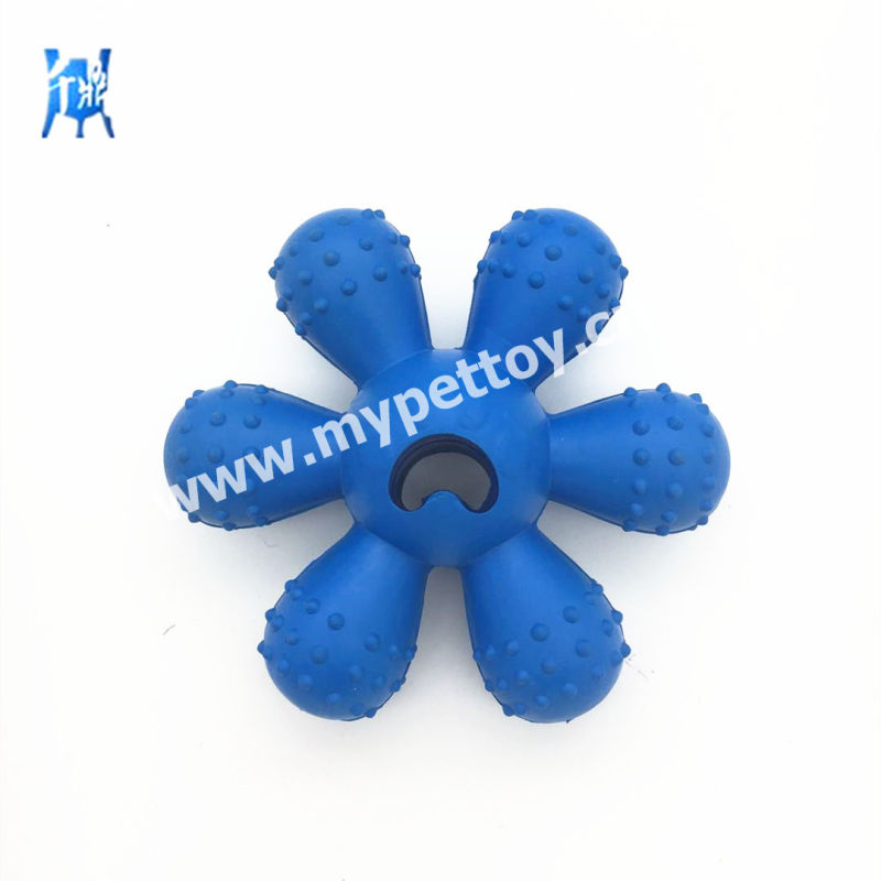 Flower Shape Rubber Material Dog Chewing Molar Rod Pet Dog Cat Toy