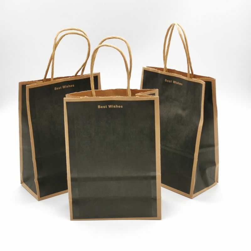 Color Paper Bag Kraft Paper Bag with Custom Logo Printing