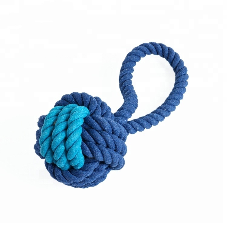 Dog Chew Tug Toy Pet Cotton Rope Ball Toy