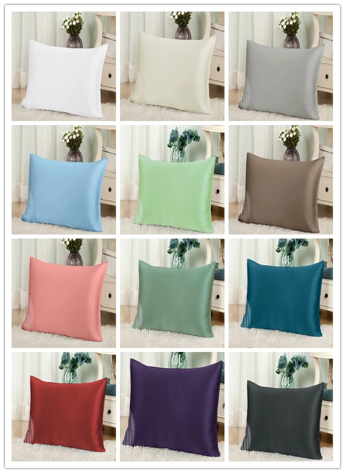 Solid Color 100% Pure Muberry Silk Cushion Cover