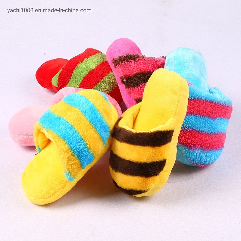 Plush Slipper Design Sounding Pet Toy