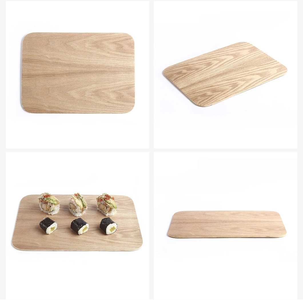 Cheese Cutting Serving Holder Gifts Willow Wood Kitchenware Handmade Flat Sushi Board Tray
