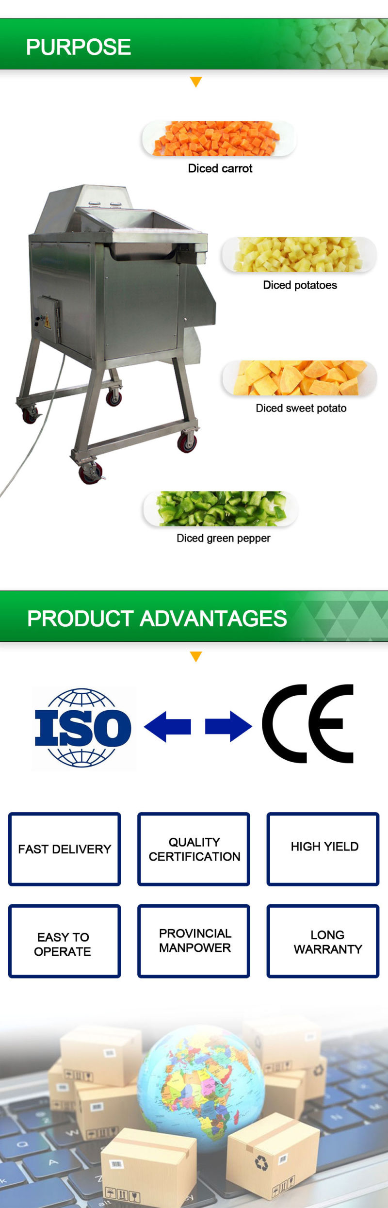 Multifunctional Green Onion Vegetable Chopper/ Vegetable Cutting Machine /Fruit Cutter