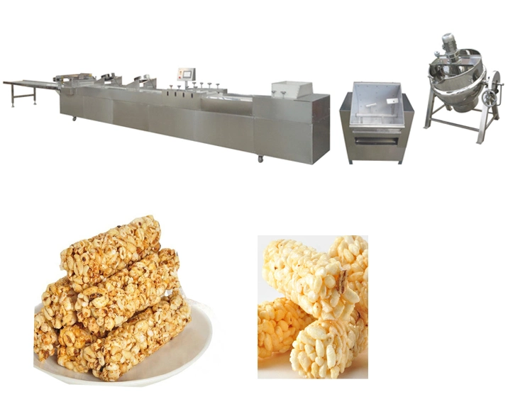 Automatic Granola Bar Peanut Chikki Candy Fruit Energy Granola Bar Making Chocolate Cereal Bar Cutting Machine