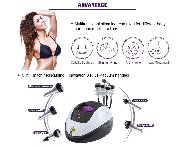 Best Selling Product 2020 Portable 40K Ultrasonic Cavitation Lipo Suction Radio Frequency Tightening Skin Machine