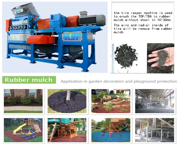 Waste Tire Strip Cutting Machine Waste Tire Shredder Machinery Knife to Cut Tires