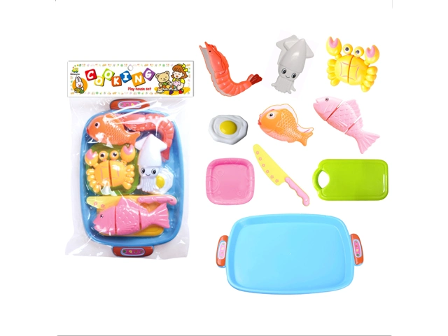Popular Kids Pretend Food Play Kitchen Toys Plastic Food Fruit Cutting Set H3119339