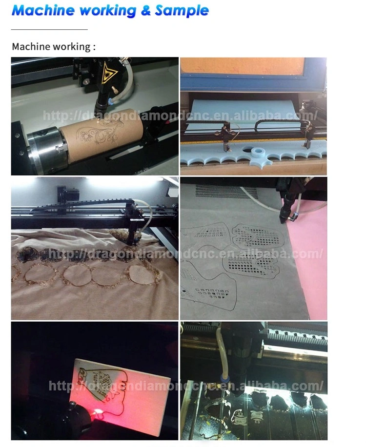 6090 Auto Position CNC CO2 Laser Cutting/Engraving Machine with CCD Camera for Fabric Cloth Label Cutting