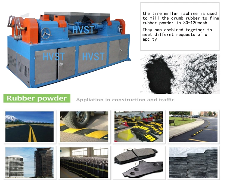 Used Waste Tire Recycling Machine Waste Tire Rubber Recycling Waste Tire Strip Cutting Machine