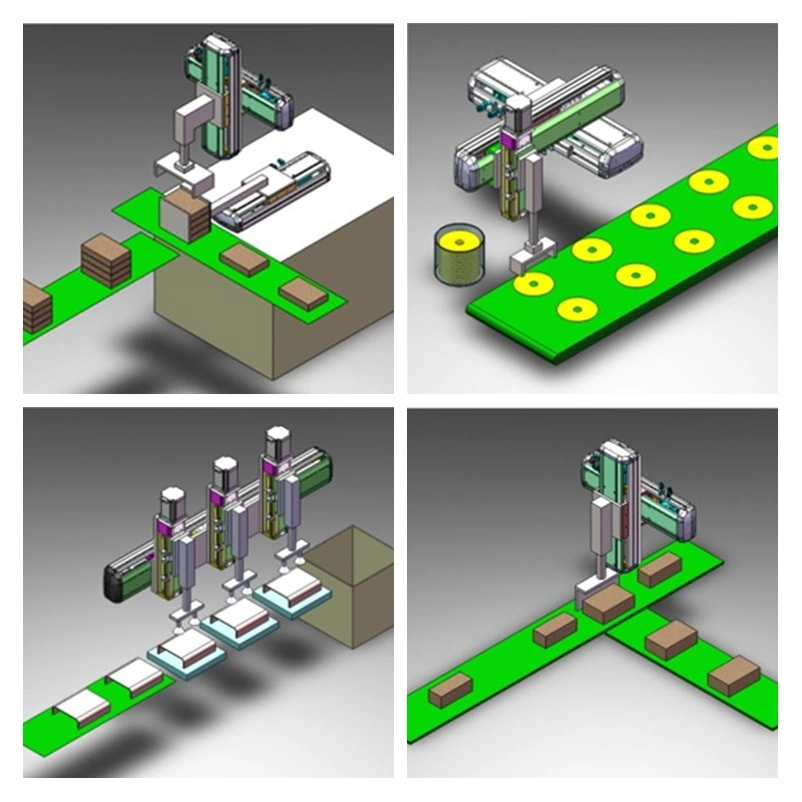 Industrial Plastic Cutting Machine Parts Electric Linear Module 3D Drawings