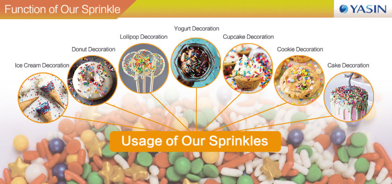 Cut Dough Sprinkles in Cake Decoration, Edible Cake Sprinkle, Cut Dough for Ice Cream