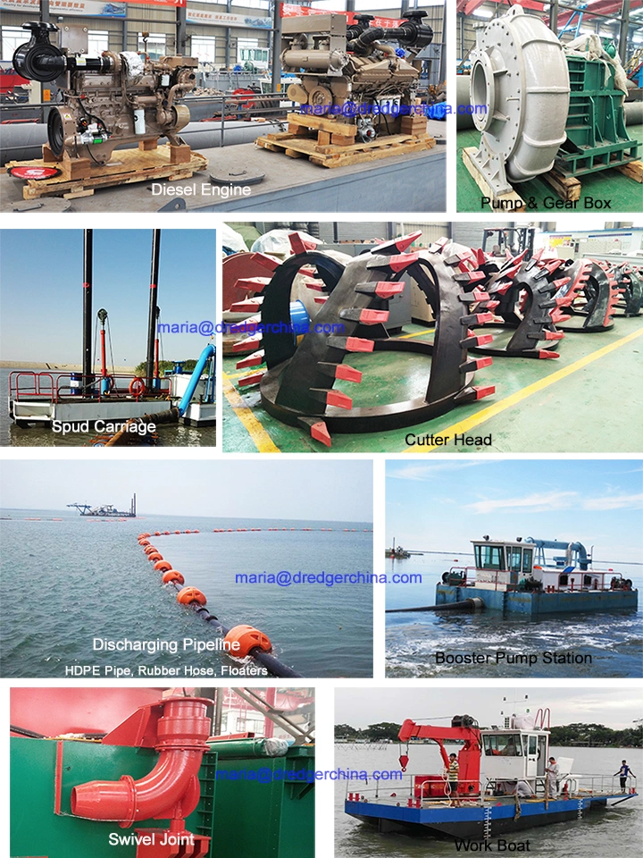 Hydraulic River Sand Dredger Cutter Suction Type with Cutter Head