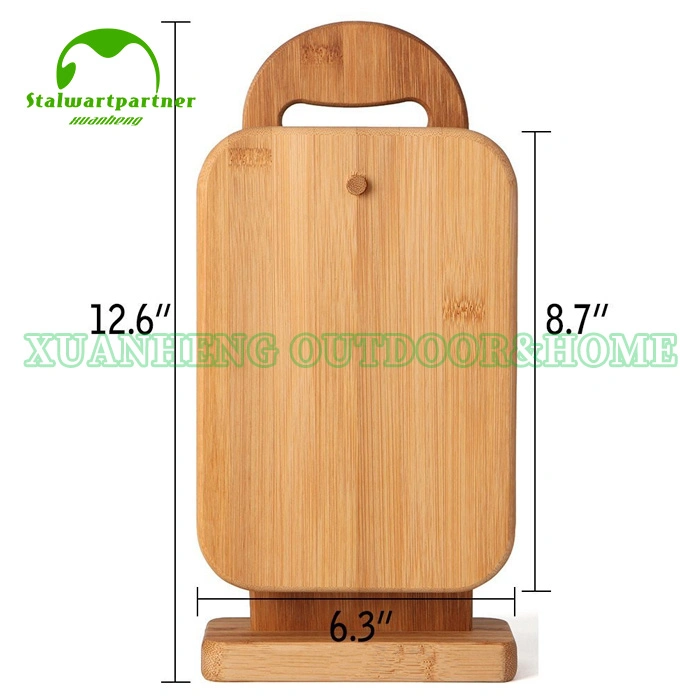 Personalised Natural Bamboo Cheese Cutting Board with Utensil Set