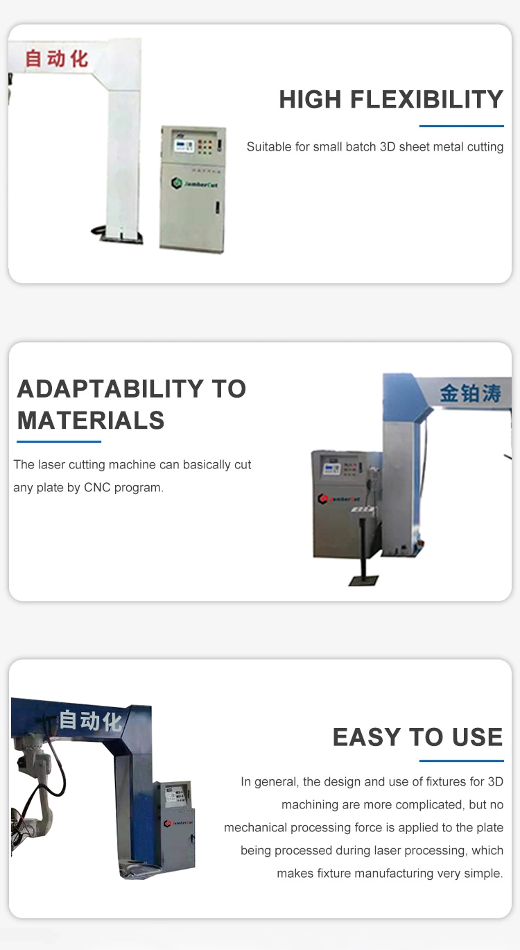 Most Popular 1000W 1500W 2200W 3300W 4000W Laser Cutting Robotic Arm 3D Robot Laser Cutting Machine Price