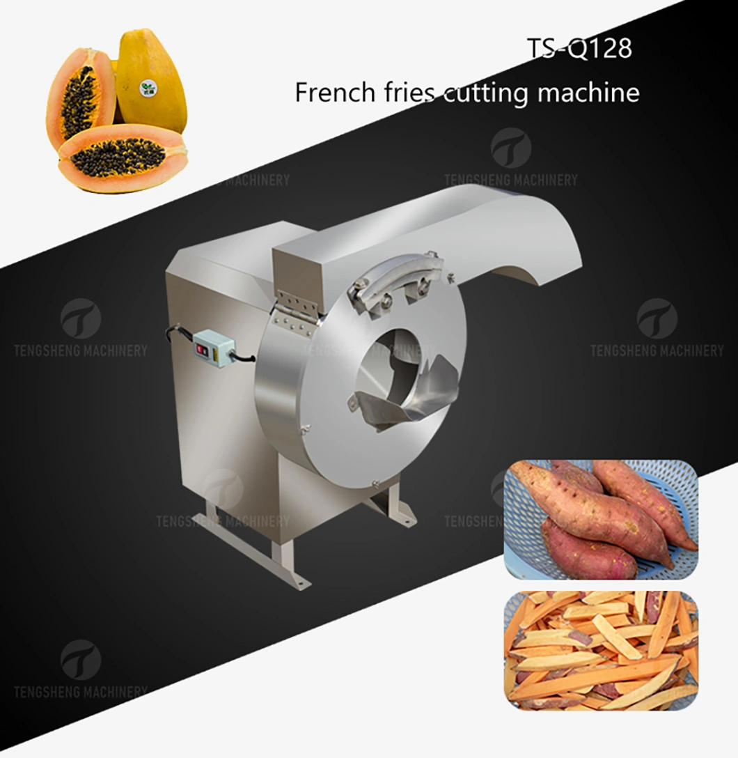 Industrial French Fry Potato Cutter Cassava Chips Cutting Machine (TS-Q128)
