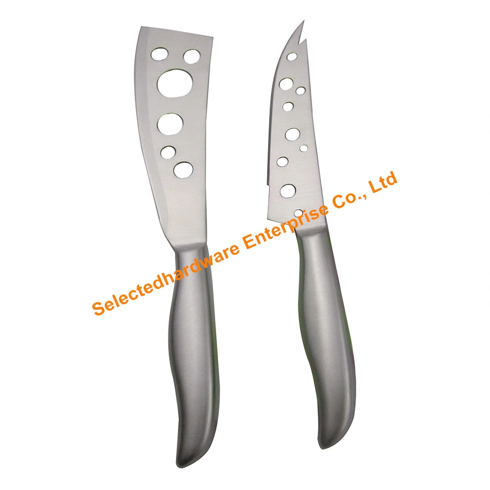 2PCS Hollow Handle Cheese Knife Set Stainless Steel Cheese Cutter
