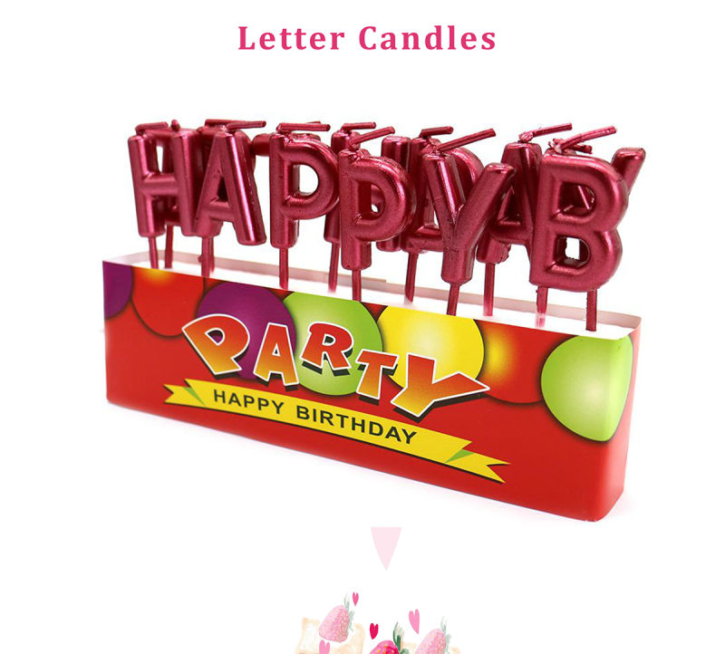Golden Birthday Cake Topper Cake Decorative Cake Candles for Birthday Party