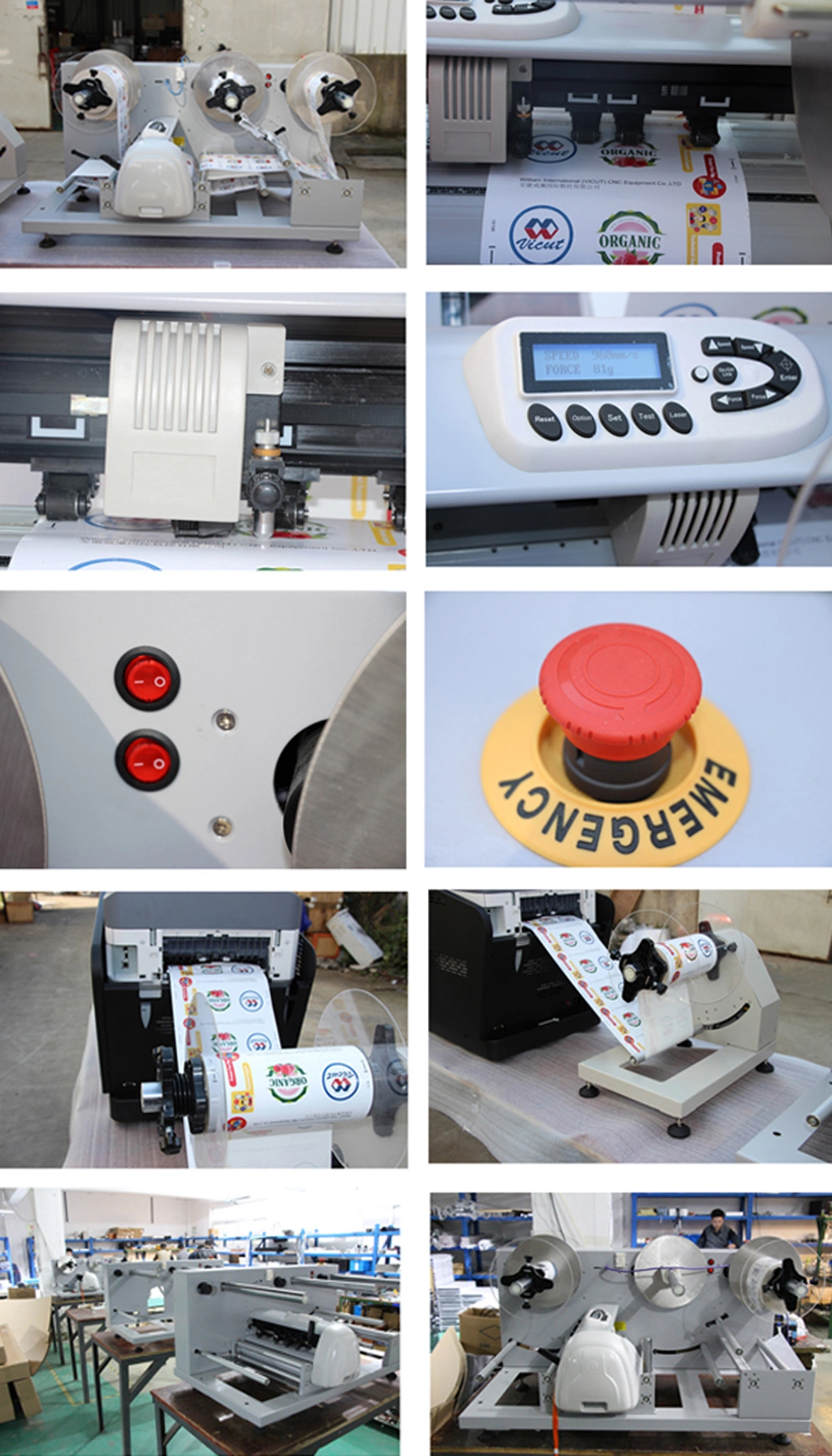 Roll Label Cutter Kiss Cutting Machinery Label Die Cutting Machine