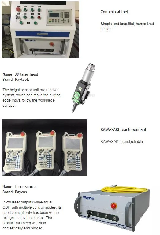 Most Popular 1000W 1500W 2200W 3300W 4000W Laser Cutting Robotic Arm 3D Robot Laser Cutting Machine Price