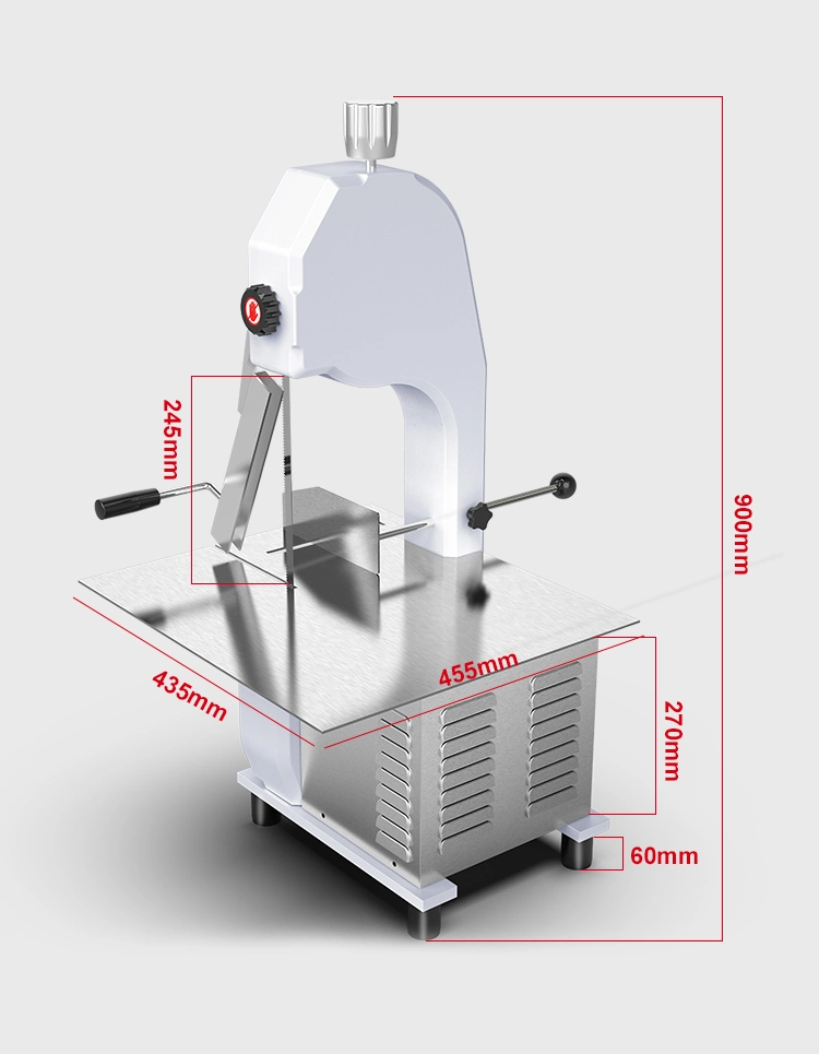 Frozen Automatic Heavy Meat Slicer Cutting Machine Table Top Meat Band Saw Bone Cutting Machine