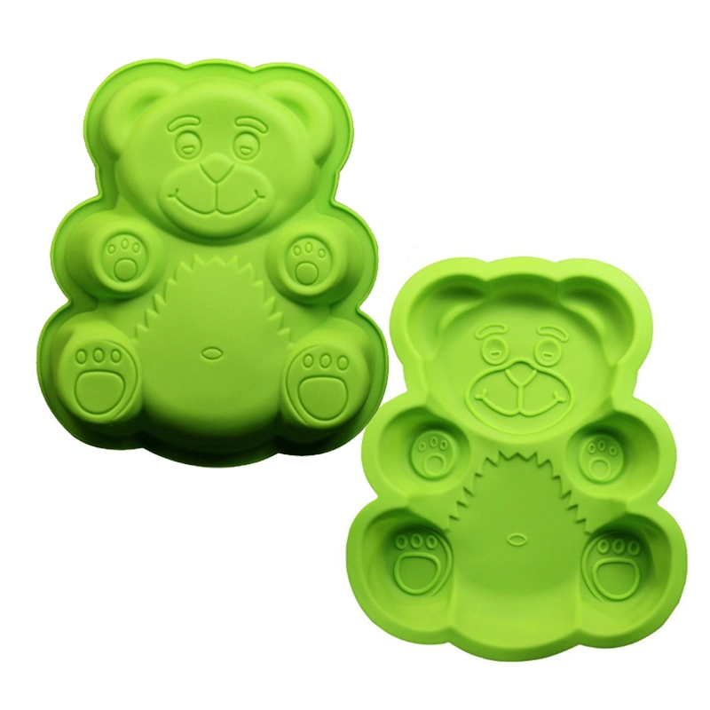 Cake Tools Silicone The Bear Pattern Bakeware Cake Muffin Round Tray Bundt Cake Pan Set Baking Silicone Molds