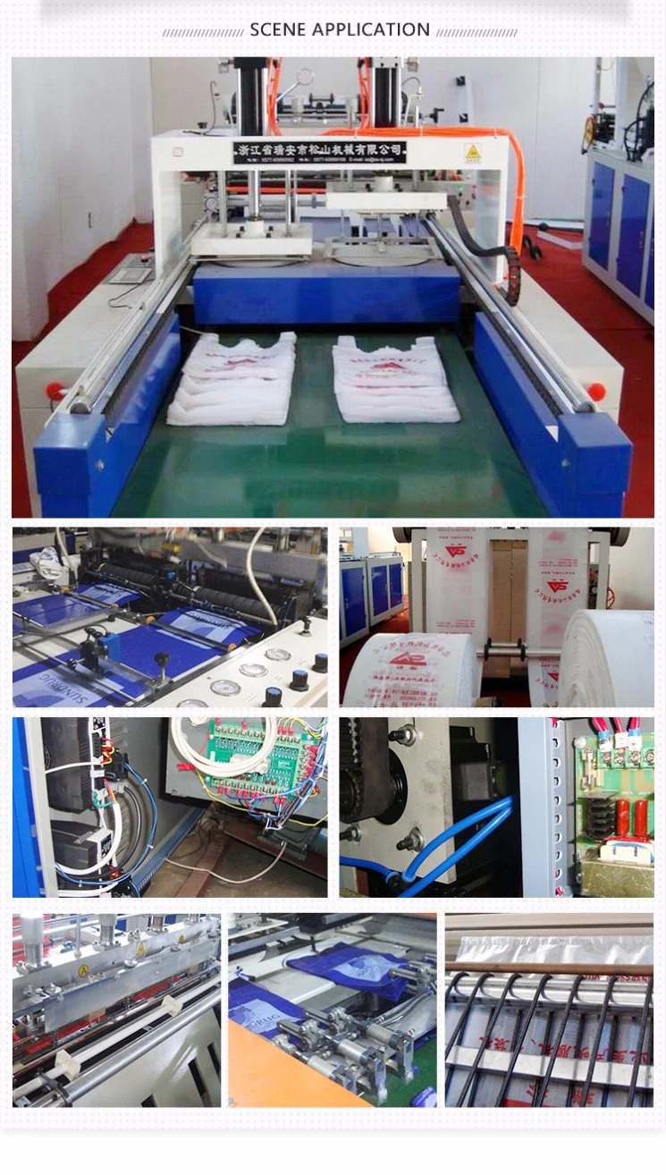 Easy Operation Customerized Automatic Hot Cutting Plastic Bag Making Machine