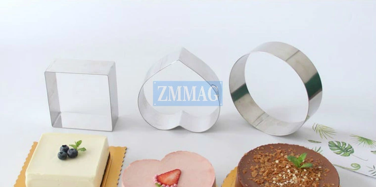 Square Round Heart-Shaped Mousse Cake Mold Circle Tools Moulds (ZME-71001)