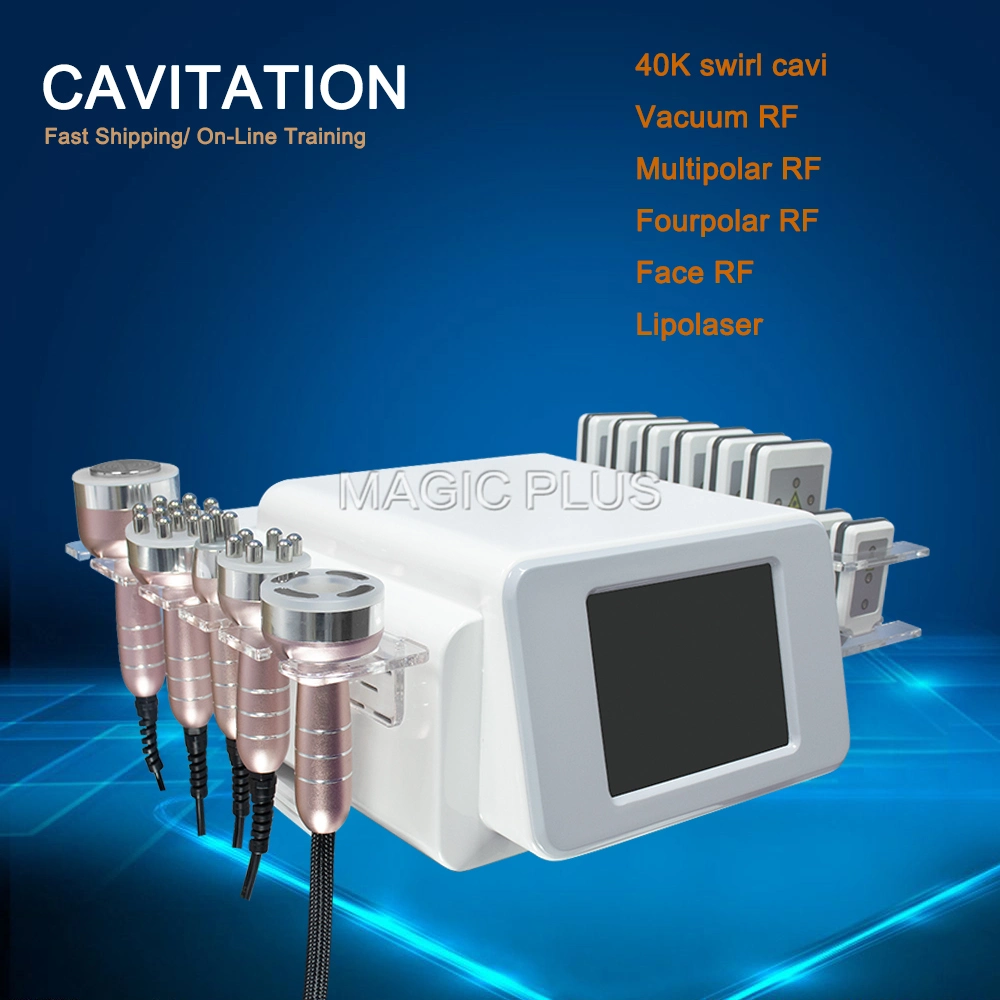 High Quality 40K Cavitation Ultrasonic Fat Cavitation Mini Machine with Laser Lipo